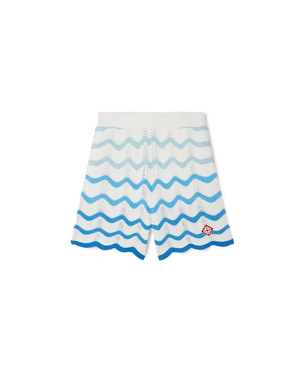 Wavy Gradient Crochet Shorts - casablanca - XS