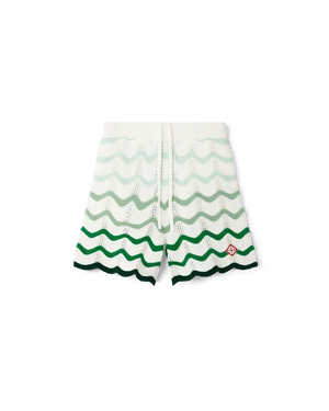 Wavy Gradient Crochet Shorts - casablanca (2) - XXS