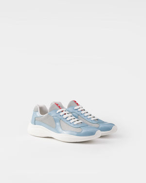 Prada America’s Cup Argent/Céleste - 36 / Cuir verni