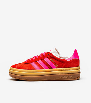 adidas Gazelle Bold Collegiate Red Lucid Pink (Women's) - 35.5